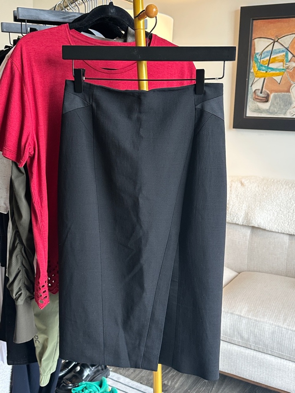 Karen Millen Black Pencil Skirt size 6